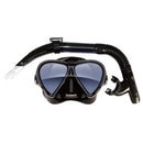 Mirage Eclipse Adult Black Silicone Premium Snorkel & Mask Set