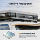 San Hima Kalbarri Lite Gen 2 Rooftop Tent Grey+200W Solar Panel+Ladder & Rack