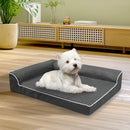 Pawz Orthopedic Dog Bed Memory Foam Cushion Cat Calming Mattress Washable M Grey