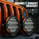 Lightfox Pair 7" Osram LED Driving Lights Round Spotlight Spot DRL Headlight