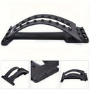 Back Magic Stretcher & Lower Lumbar Support - Spine Massager(Black)