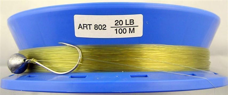 8 Inch Hand Caster Pre Rigged with 100m of 20lb Mono Fishing Line