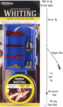 Gillies Whiting Tackle Pack - 100 Piece Assorted Tackle Kit With 8lb Fishing Line