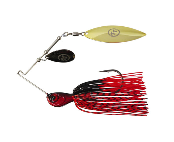 TT Lures 3/8oz Tornado+ Tandem Blade Spinnerbait Lure - BLOODY NIGHTMARE