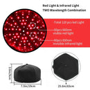 Infrared And Red Light Therapy Hair Growth Cap LED Treatment Helmet Black