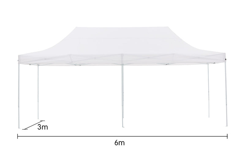 Wallaroo Gazebo Tent Marquee 3m x 6m PopUp Outdoor White