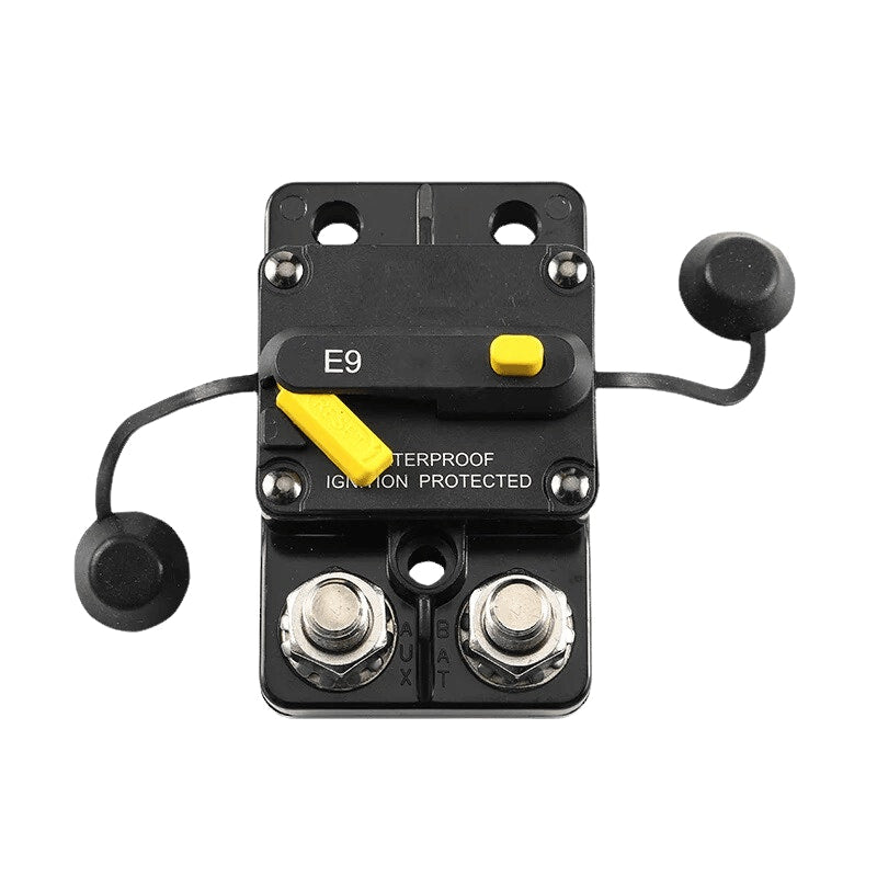 Exotronic 80A Surface Mount Waterproof DC Circuit Breaker - Side by Side