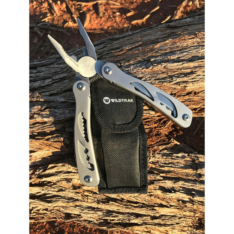 Wildtrak Multi-Tool Plier/Bottle Opener Aluminum/Stainless Steel w/ 15 Functions