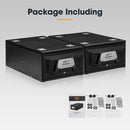 San Hima Lightweight 2X 700MM 4WD Rear Drawer Vehicle Storage Lockable