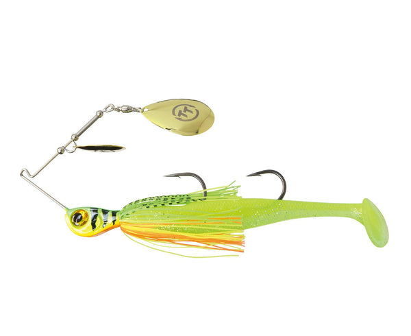 TT Lures 1oz Tornado+ Double Colorado Rigged Spinnerbait Lure - FIRETIGER