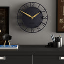 Newgate Time Traveller Wall Clock-Petrol Blue