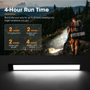 San Hima LED Camping Strip Light White Amber Lamp w/ Rechargeable Battery Black
