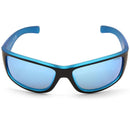North Beach Perch Black Neon Blue/Blue Mirror Polarised Unisex Sunglasses 70326