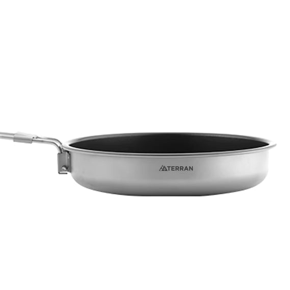 TERRAN Titanium Frying Pan - Ceramic Coated and Foldable