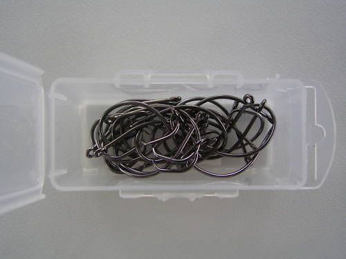 1 Box of Mustad 39951NPBLN Demon Circle Chemically Sharpened Fishing Hooks