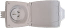 CMS 15AMP Plug Power Inlet White JIL15