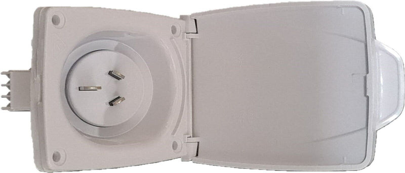 CMS 15AMP Plug Power Inlet White JIL15