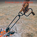 Extra-Long Heat-Resistant Charcoal Tongs for BBQ & Fire Pit
