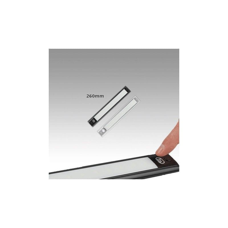 LED Autolamps 40260MCU Interior Strip Lamp with  On/Off Touch Switch 12 Volt, Single blister, Black Finish