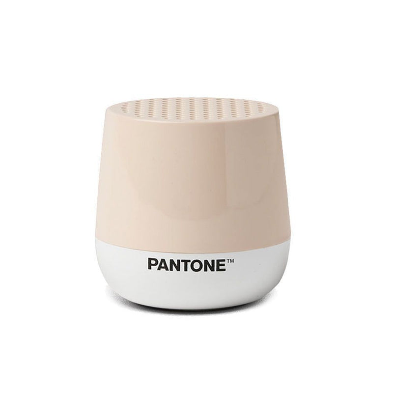 Lexon GIFT Set PANTONE - Includes Mino+ Mini Speaker, Flip Classic Clock, Mina M Lamp, Thykho 3  Speaker - Sand