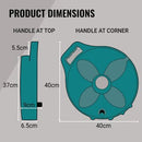 FLAT-OUT 12.5m Drink Water Hose on Narrow Multi-Reel - Teal Choice