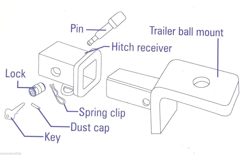 Ark Premium Trailer Coupling and Tow Bar Hitch Lock ATL155