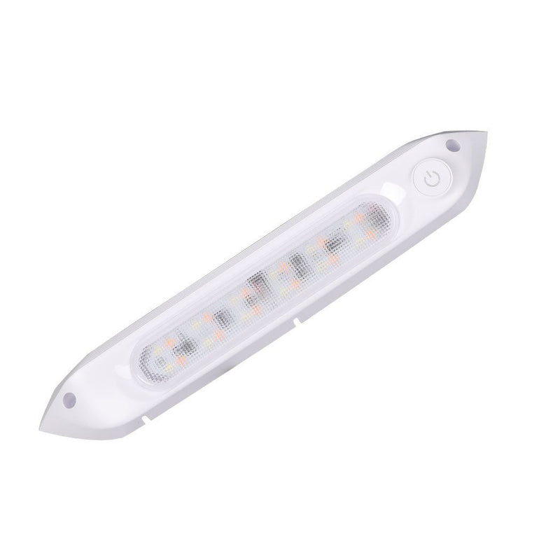 Manan LED Bug Awning Light 287mm Dimmable 12V Caravan RV Exterior Amber White
