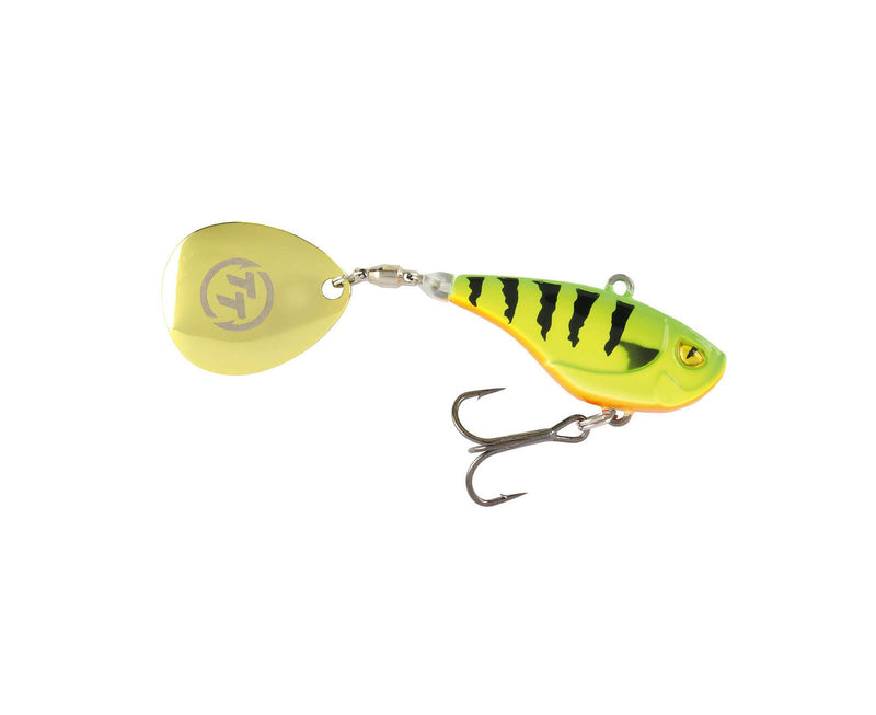 TT Lures Flashpoint+ 33mm Tail Spinner Vibe Lure - FLAMIN SHAD