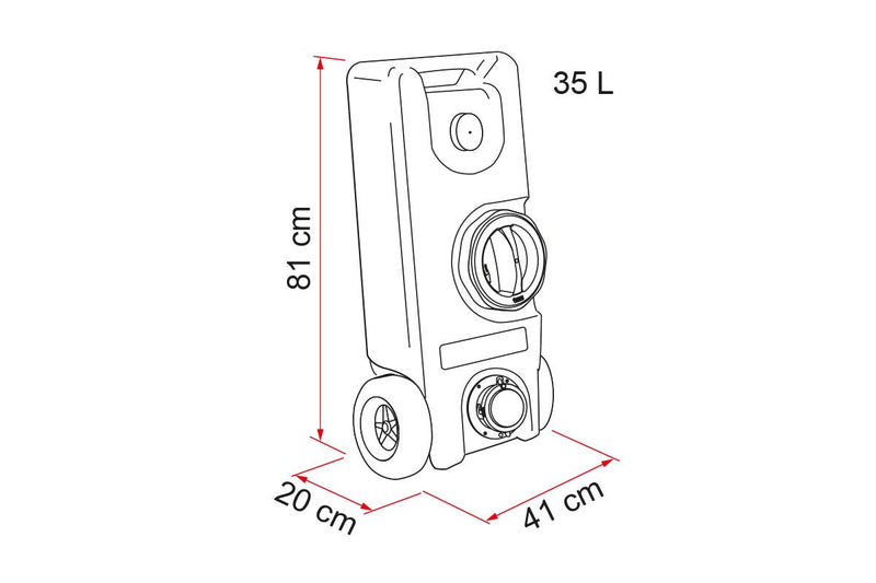 Fiamma Roll-Tank 40 F 35L Waste Water Tank