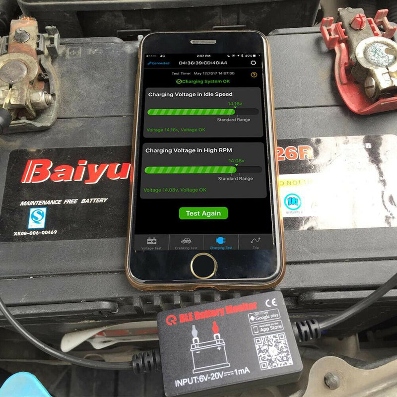 Battery Monitor via Bluetooth