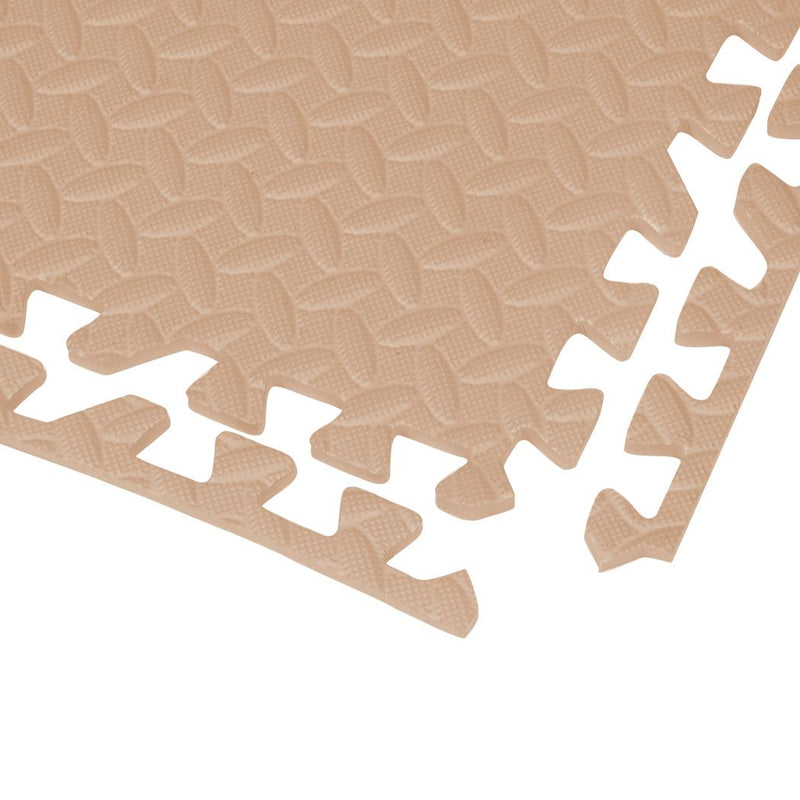 Bopeep EVA Foam Kids Play Mat Floor Kid Crawling Interlocking Home Beige 60x60