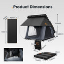 San Hima Kalbarri X Rooftop Tent Hardshell With Ladder 4x4 + 120W Solar Panel