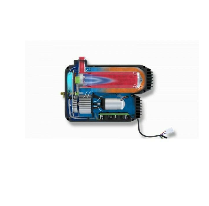 Truma VarioHeat Eco Gas Heater With BLACK Wall Cowl