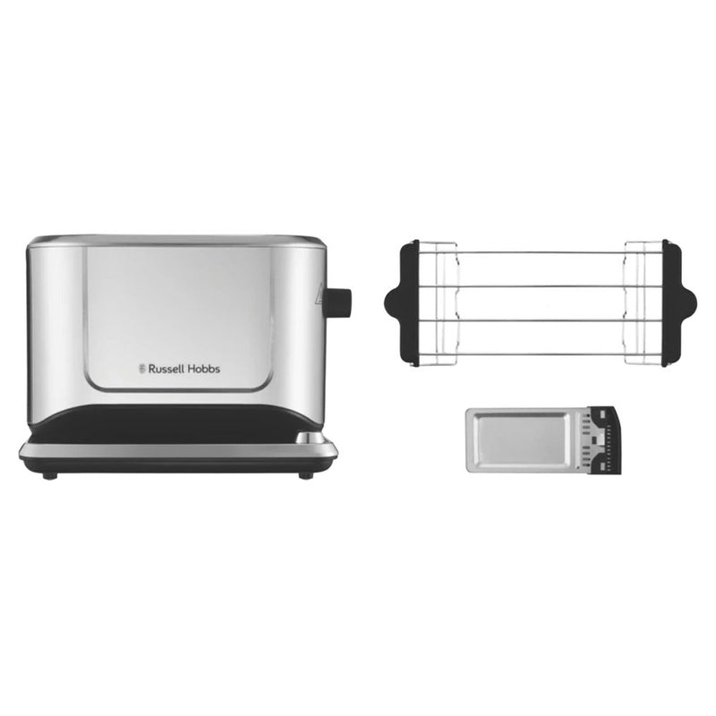 Russell Hobbs RHT802 Attentiv Series 2-Slice 34cm Wide Bread Toaster Silver