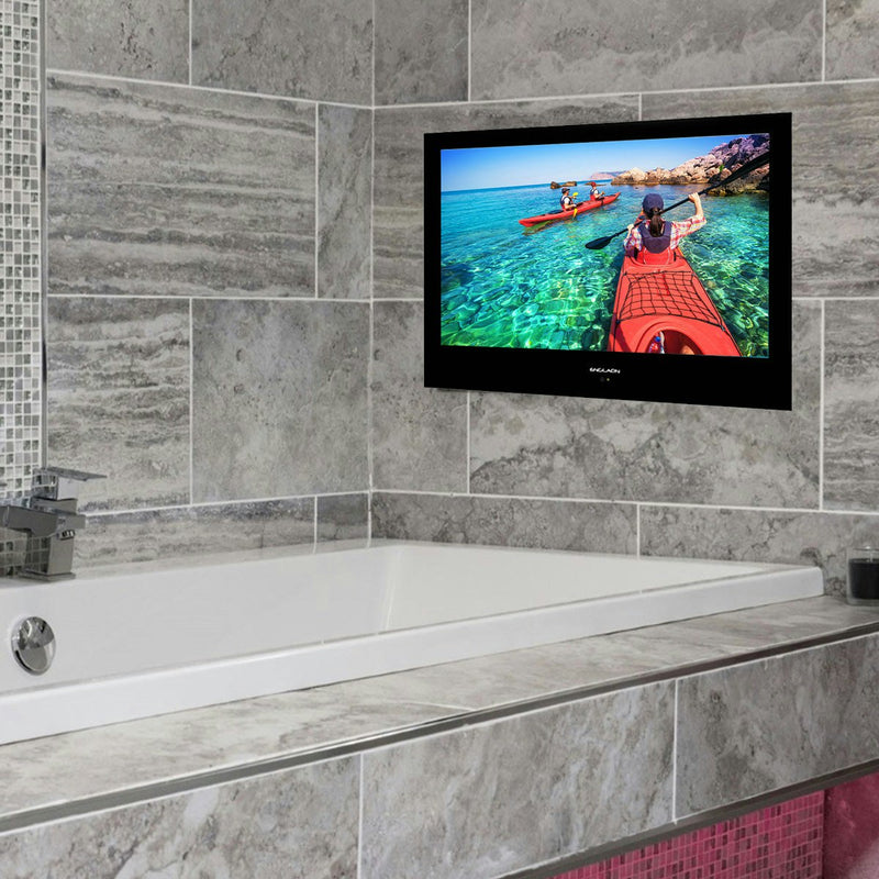 ENGLAON 32″ Full HD SMART Waterproof LED TV for Bathroom, Kitchen and Spa in Black Finish