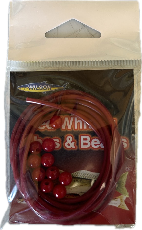 24 x Packets of Wilson Red Whiting Tube and Beads