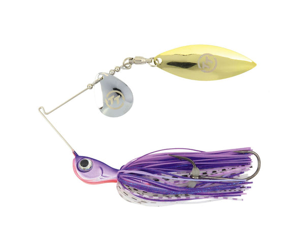 TT Lures 1/4oz Vortex+ Spinnerbait Fishing Lure - PURPLE MAUVE