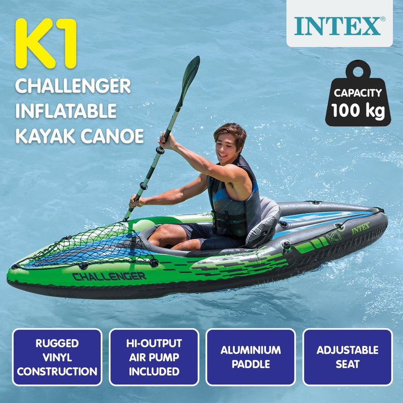 Intex Challenger K1 Inflatable Kayak 68305NP