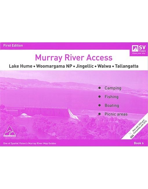 Murray Chart #6 Lake Hume, Woomargama NP, Jingellic, Walwa & Tallangatta - Violet