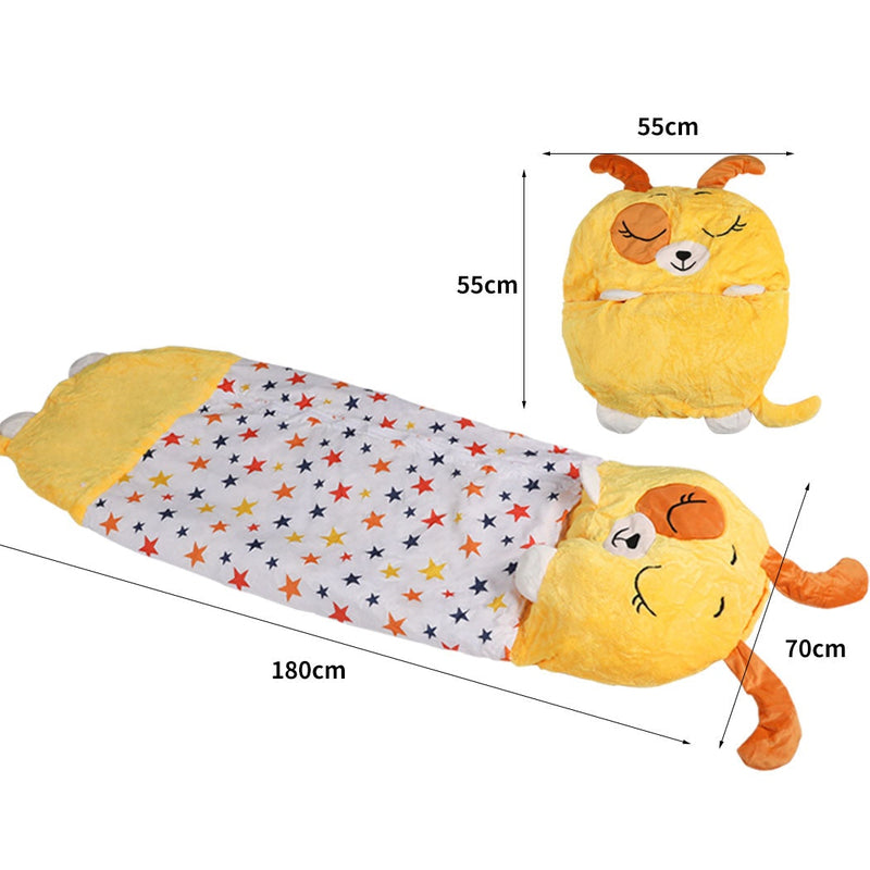 Mountview Sleeping Bag Child Pillow Stuffed Toy Kids Bags Gift Toy Dog 180cm L
