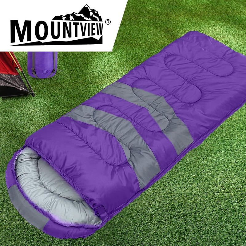 Mountview Single Sleeping Bag Bags Outdoor Camping Hiking Thermal -10℃ Tent