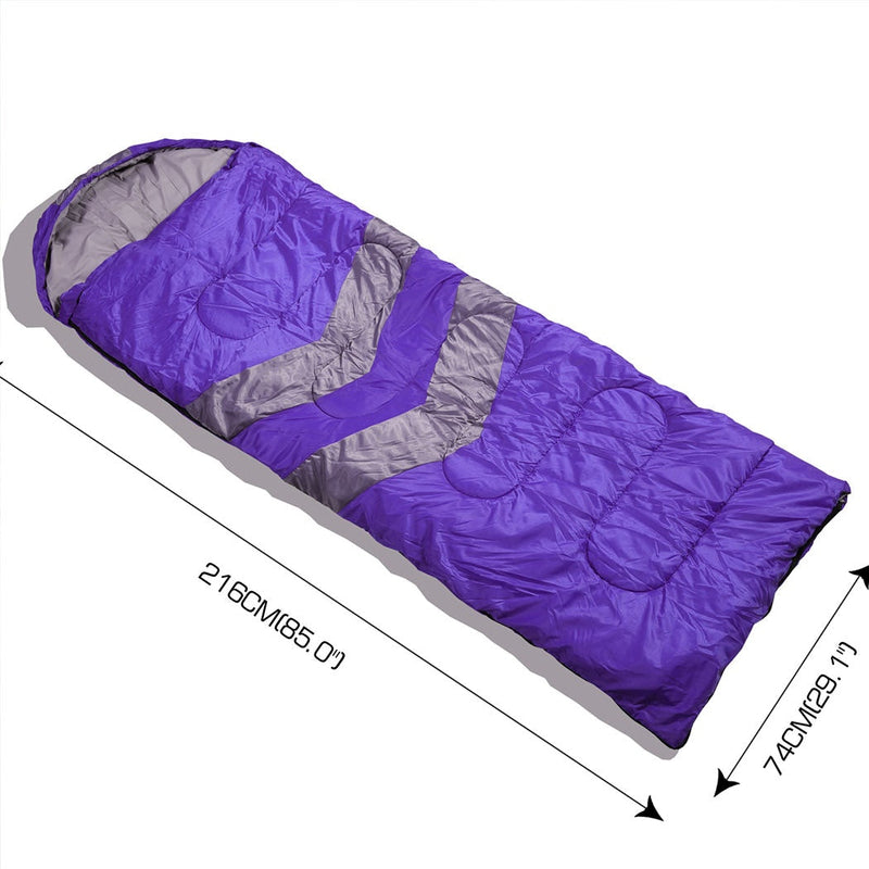 Mountview Single Sleeping Bag Bags Outdoor Camping Hiking Thermal -10℃ Tent