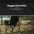 San Hima Folding Camping Chair Portable Outdoor Thick Padding Recliner