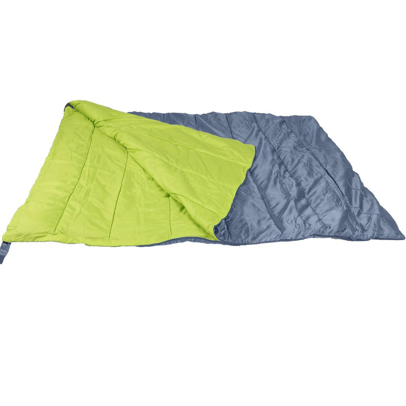 Mountview Double Sleeping Bag Bags Outdoor Camping Hiking Thermal -10℃ Tent Grey