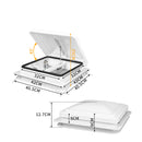 Manan Caravan Roof Vent 12V Fan Air Exhaust Hatch RV 355x355mm Motorhome Camper