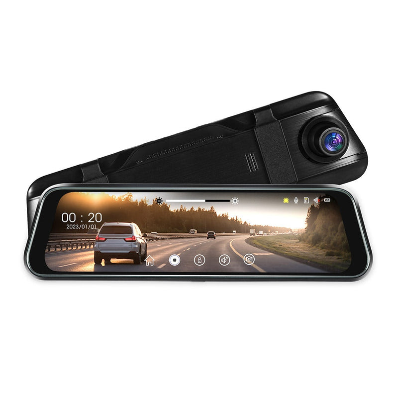 Manan Dash Camera 1080P Front and Rear Touch Car DVR Recorder Night Vision 10"