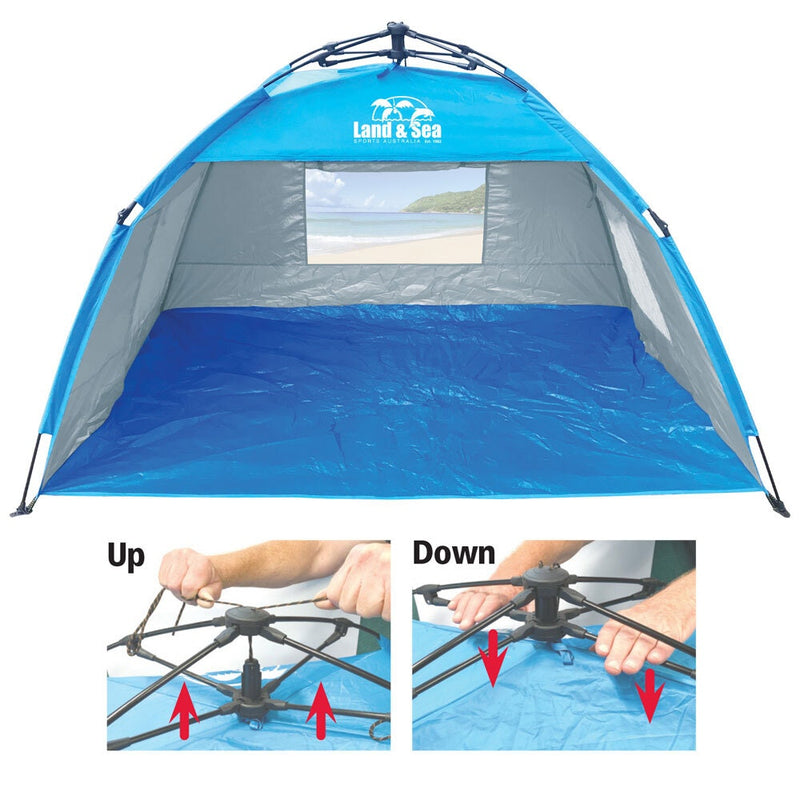 Land & Sea Sports 200x120cm Sunshine Beach/Camping Outdoor Pop-Up Tent/Canopy