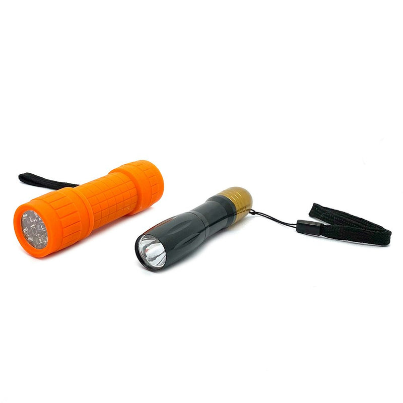 2PK Tomcat LED Pocket Light Torch Flashlight w/AAA & AA Duracell  Battery Pack