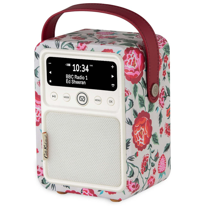 VQ Monty DAB+ Digital FM Radio/Bluetooth Speaker Cath Kidston Strawberry Garden