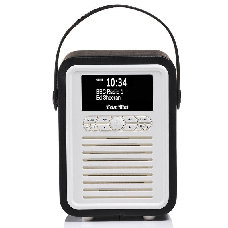 VQ Retro Mini DAB+ Digital FM Portable Radio/Bluetooth Speaker Black Music/Audio